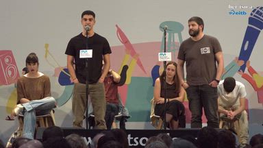 Hamarreko txikia. Martin Abarrategi eta Iñaki Viñaspre.