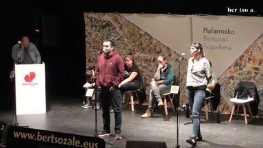 Zortziko handia. Mikel Lasarte eta Saioa Alkaiza.