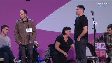 Hamarreko txikia. Xabat Galletebeitia eta Txaber Altube.