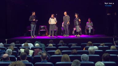 Eneritz Artetxe, Amets Arzallus eta Onintza Enbeita, gozotegian.