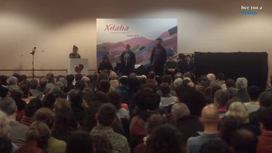 Zortziko handia. Elixabet Etxandi eta Mizel Mateo.