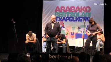 Hamarreko txikia. Rikardo Gonzalez de Durana eta Maddi Agirre.