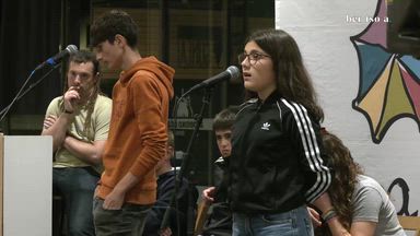 Zortziko txikia. Inge Mitxelena eta Ekhi Alvarez.