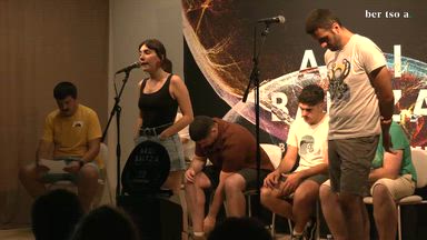 Zortziko handia. Maite Sarasola eta Asier Galarza.